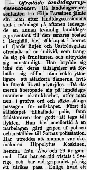 Östra Nyland 15 aug 1908